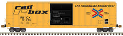 Atlas 50005591 N Scale FMC 5077 Boxcar Railbox (Early) RBOX 17721