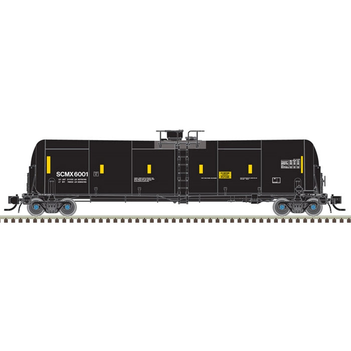 Atlas 50005823 N Scale 31,000 Gallon SCMX Tank Car with BNSF Buffer Car (6 Car Set)