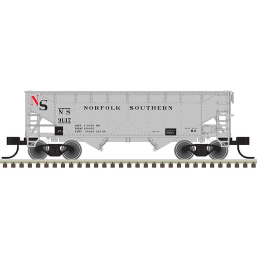 Atlas 50006142 N Scale 2 Bay Offset-Side Open Hopper 3 Pack Original Norfolk Southern (9124, 9133, 9169)