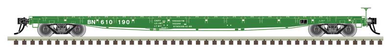 Atlas 50006426 N Scale GSI 60' Flatcar Burlington Northern BN 610190