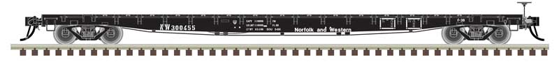 Atlas 50006432 N Scale GSI 60' Flatcar Norfolk & Western NW 300455