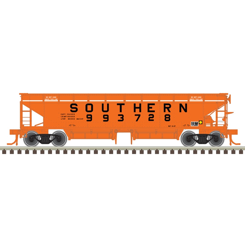 Atlas 50006609 N Scale 70 Ton Hart Ballast Car Southern 993728