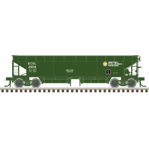 Atlas 50006610 N Scale 70 Ton Hart Ballast Car British Columbia Railway BCOL 2504