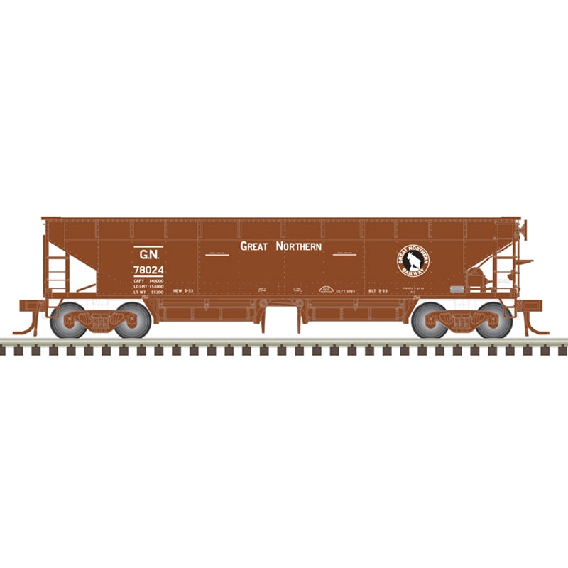 Atlas 50006614 N Scale 70 Ton Hart Ballast Car Great Northern GN 78024