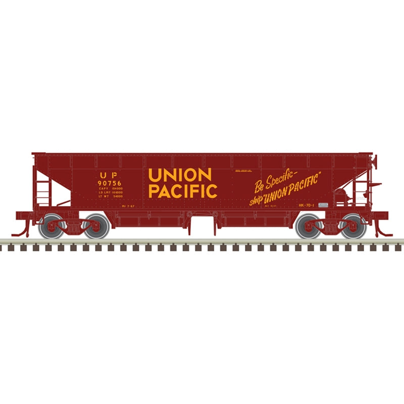 Atlas 50006616 N Scale 70 Ton Hart Ballast Car Union Pacific UP 90784