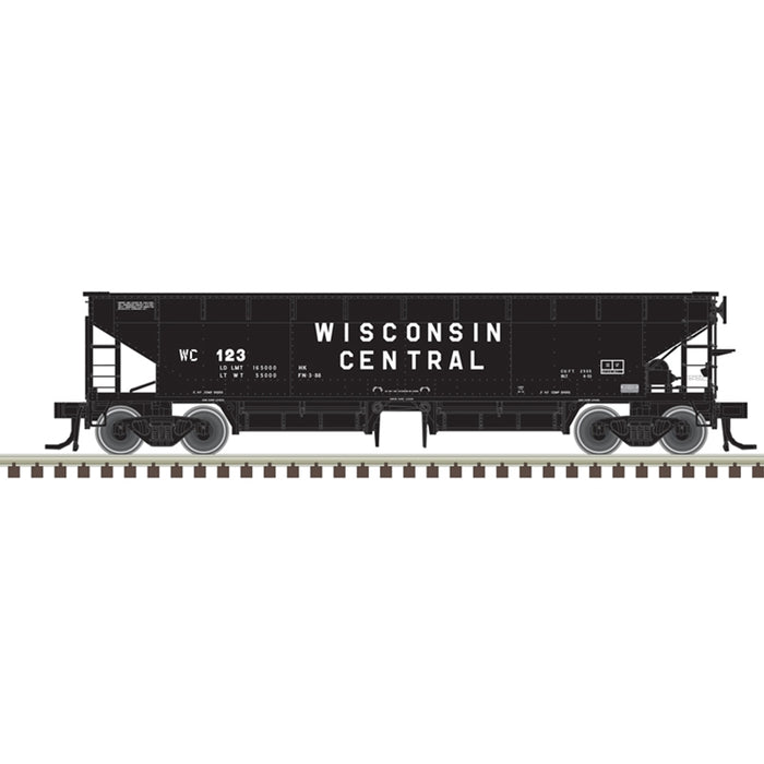 Atlas 50006619 N Scale 70 Ton Hart Ballast Car Wisconsin Central WC 123