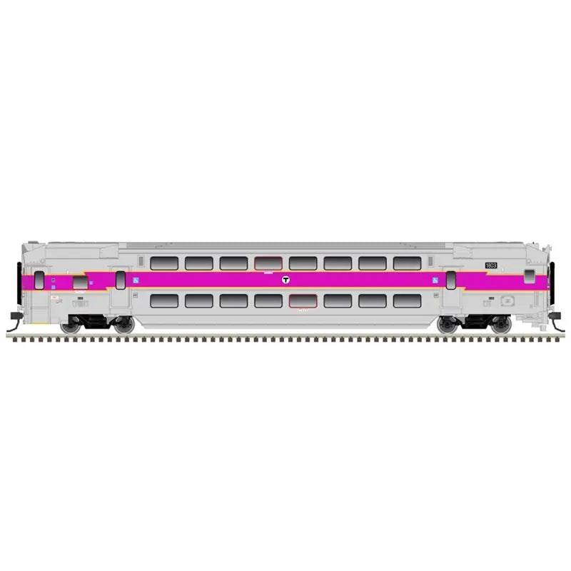Atlas 50006624 N Scale Multi-Level Commuter Coach Massachusetts Bay Transportation Authority MBTA 1803