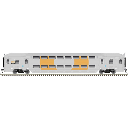 Atlas 50006632 N Scale Multi-Level Commuter Coach Trailer Montreal EXO 3114