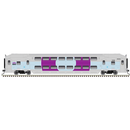Atlas 50006633 N Scale Multi-Level Commuter Coach Trailer Montreal EXO 3136