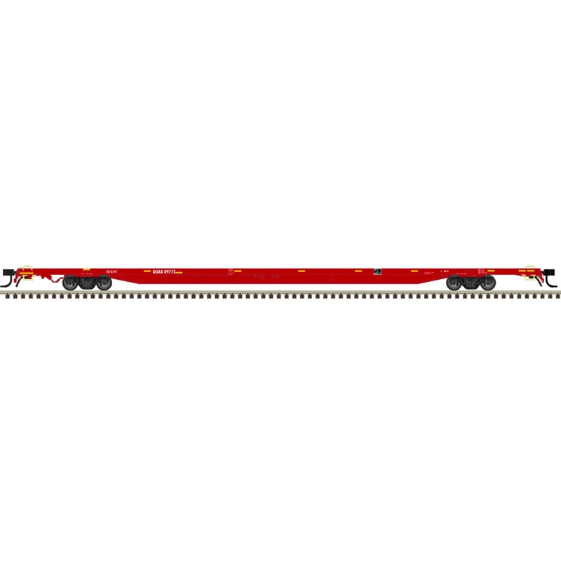 Atlas 50007246 N Scale 89'4" Flatcar Redstreak QUAX 89713