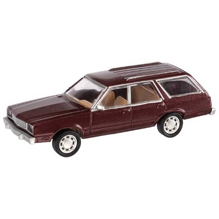Atlas 60000163 N Scale 1978 Ford Fairmont Wagon - Dark Cordovan Metallic (2 Pack)