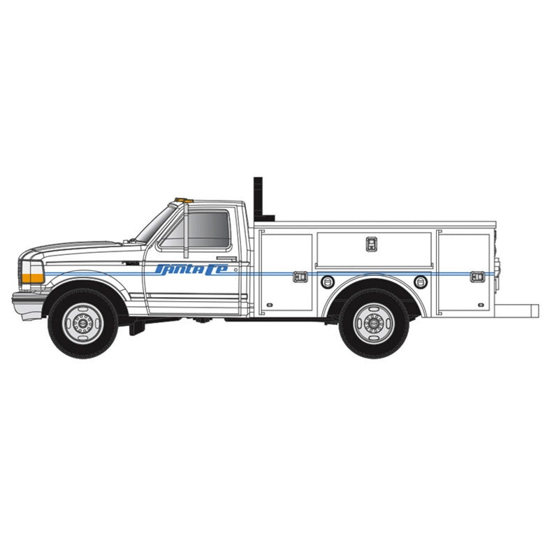 Atlas 60000192 N Scale Ford F-250 / F-350 Pickup Truck Set - Santa Fe ATSF