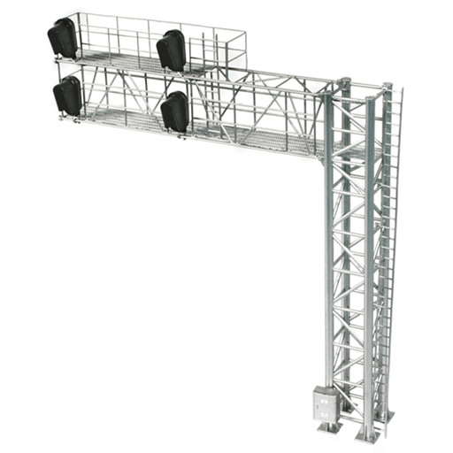 Atlas 70000099 HO Scale Modern Cantilever Double Track Signal Bridge - Right