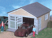 Atlas 740 HO Scale Laser Cut Plywood Garage Kit