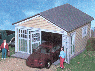 Atlas 740 HO Scale Laser Cut Plywood Garage Kit