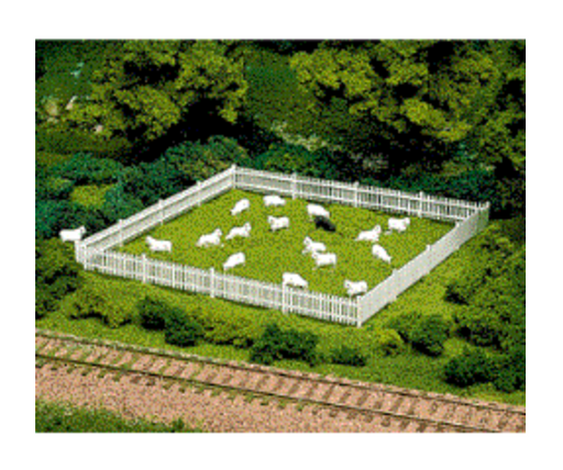 Atlas 779 HO Scale Sheep Figures 1 Black and 12 White
