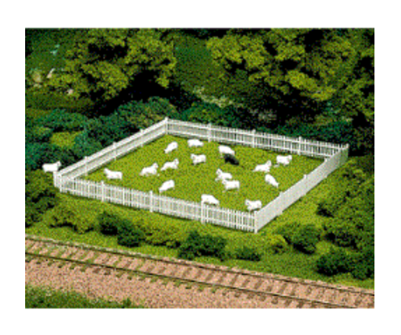 Atlas 779 HO Scale Sheep Figures 1 Black and 12 White