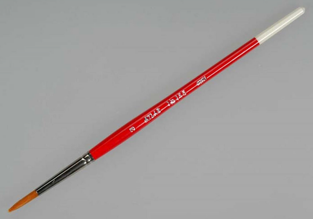 Atlas Brush 155-30 3/0 Taklon Detail Paint Brush