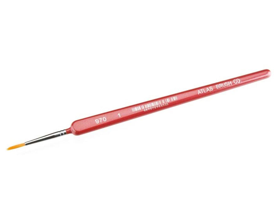Atlas Brush 970-1 #1 Golden Taklon Detail Paint Brush