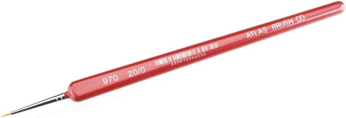 Atlas Brush 970-200 20/0 Golden Taklon Detail Paint Brush