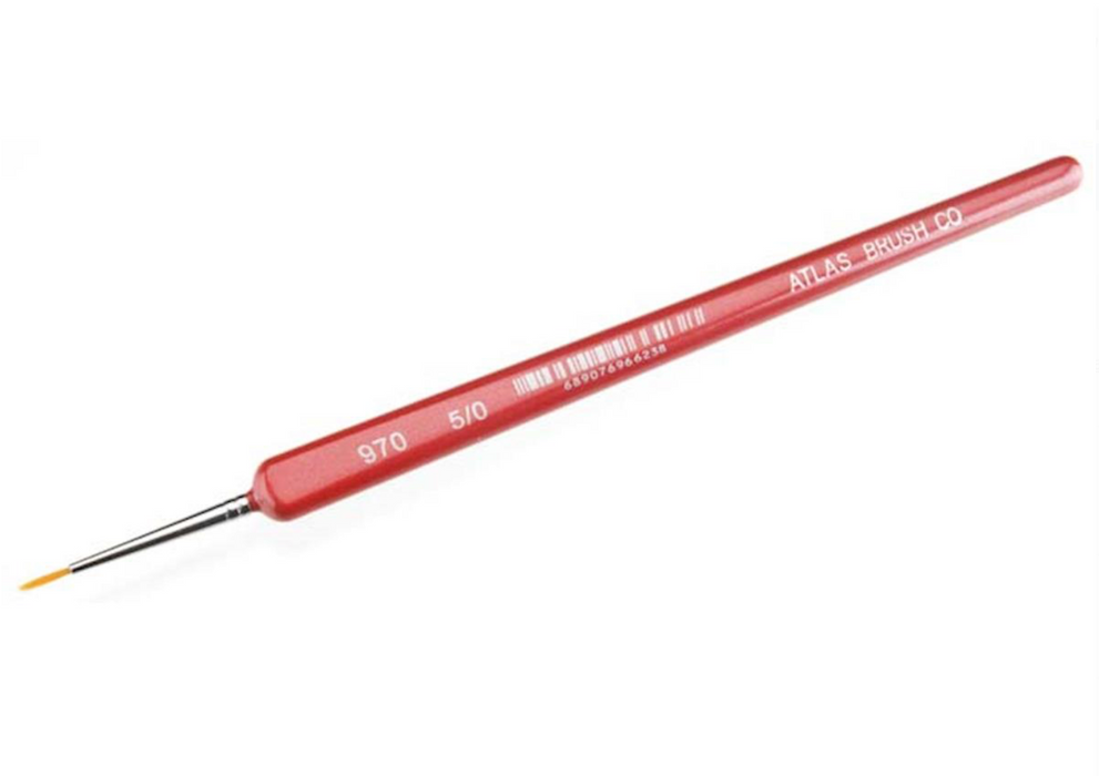 Atlas Brush 970-50 5/0 Golden Taklon Detail Paint Brush