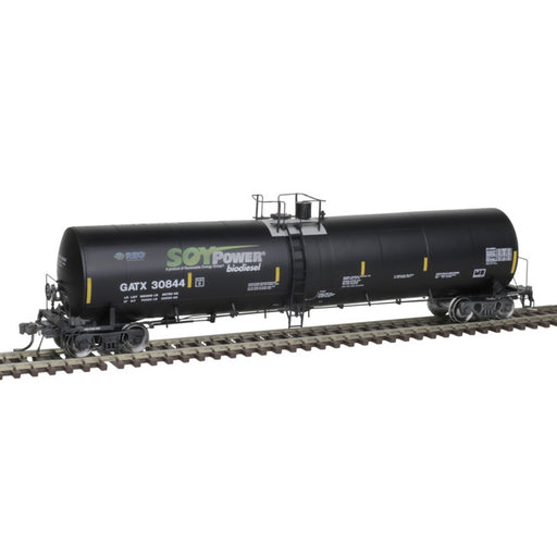 Atlas HO Scale 25,500gal Tank Soy Power Bio Fuels GATX