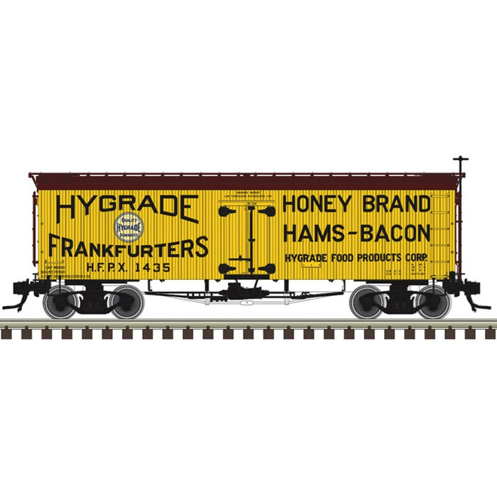 Atlas HO Scale 36' Wood Reefer Hygrade Food Products HFPX