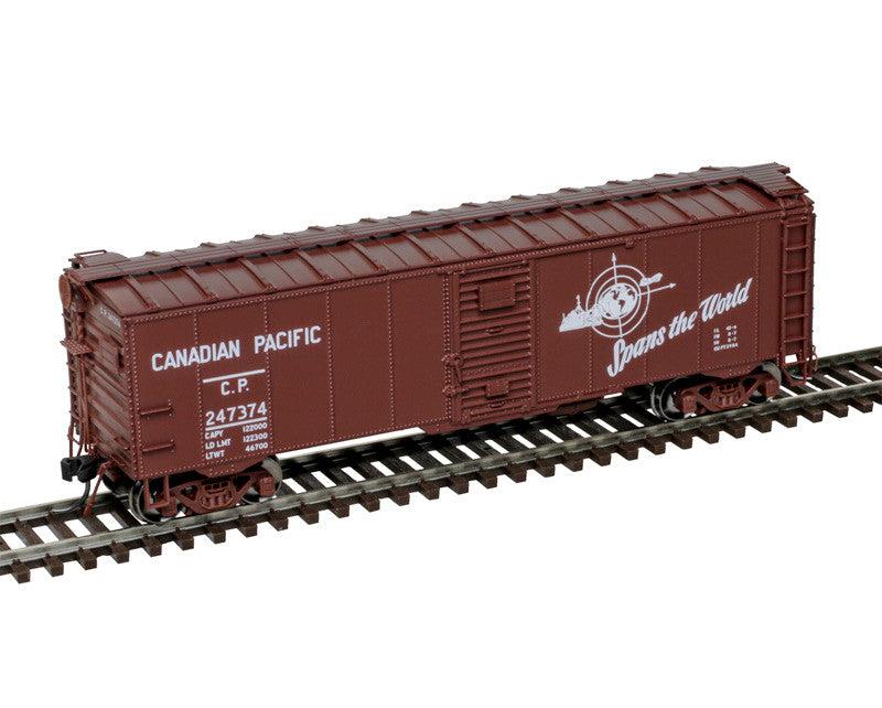 Atlas HO Scale 40' Minibox Boxcar Canadian Pacific CP (Spans the World)