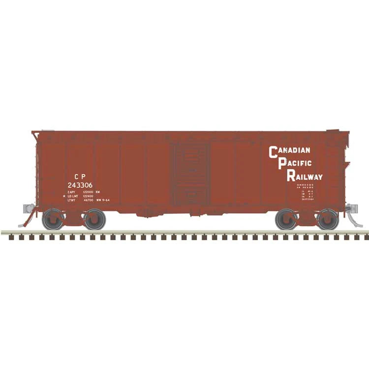 Atlas HO Scale 40' Minibox Boxcar Canadian Pacific CP (Stepped Letters)