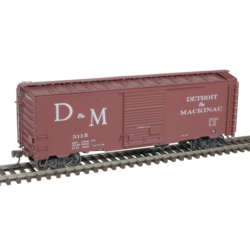 Atlas HO Scale 40' Post War Boxcar Detroit and Mackinac D&M