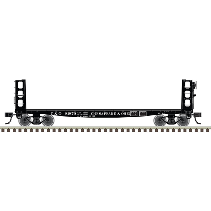 Atlas HO Scale 42' Pulpwood Flatcar with Load Chesapeake & Ohio C&O