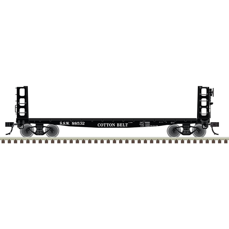 Atlas HO Scale 42' Pulpwood Flatcar with Load Cotton Belt SSW
