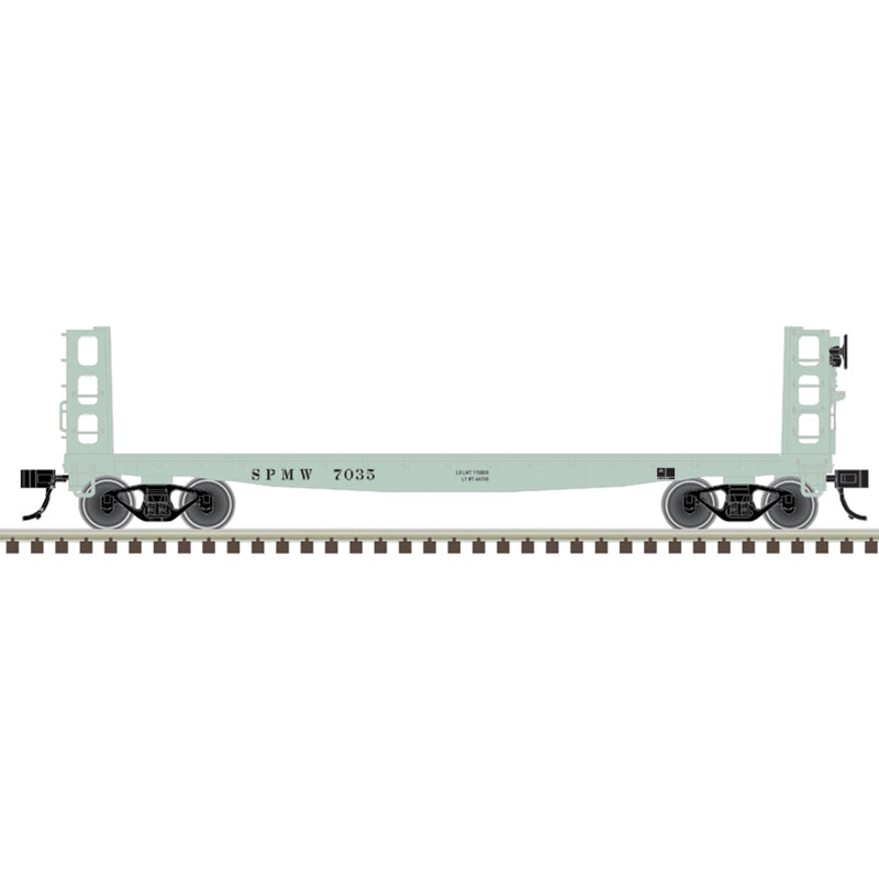 Atlas HO Scale 42' Pulpwood Flatcar with Load Southern Pacific "MoW" SP