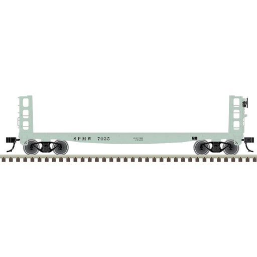 Atlas HO Scale 42' Pulpwood Flatcar with Load Southern Pacific "MoW" SP
