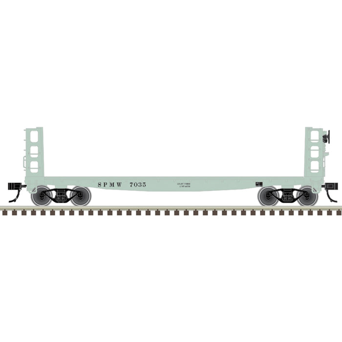 Atlas HO Scale 42' Pulpwood Flatcar with Load Southern Pacific "MoW" SP