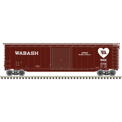 Atlas HO Scale 50' Postwar Boxcar Wabash