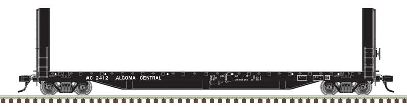 Atlas HO Scale 51'6" Bulkhead Flatcar Algoma Central AC