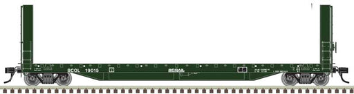 Atlas HO Scale 51'6" Bulkhead Flatcar British Columbia BC RAIL BCOL