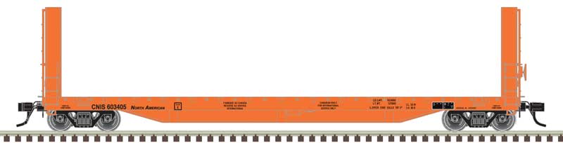 Atlas HO Scale 51'6" Bulkhead Flatcar Canadian National CN