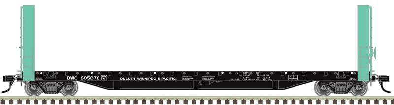 Atlas HO Scale 51'6" Bulkhead Flatcar Duluth, Winnipeg and Pacific Railway DW&P