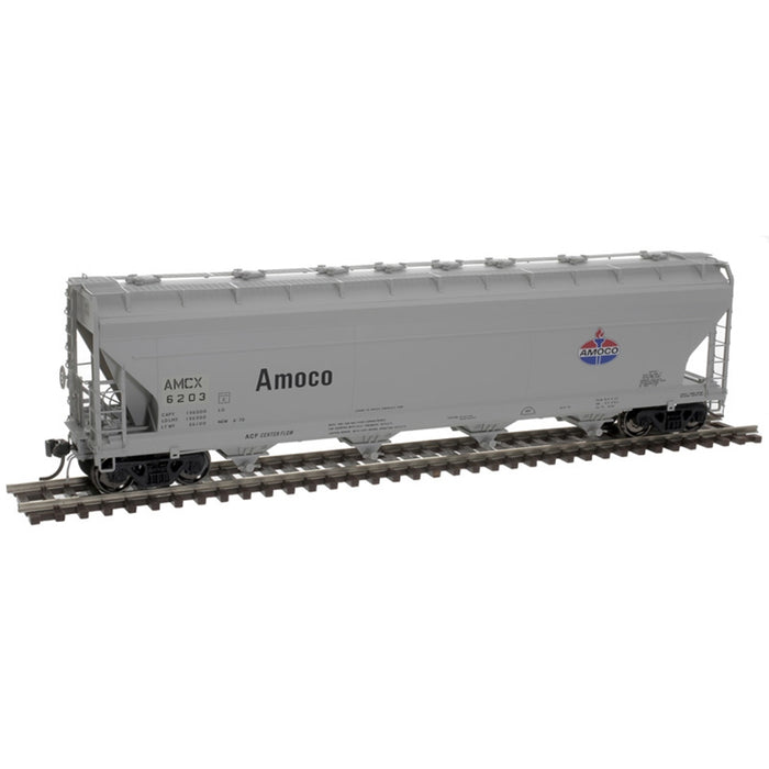 Atlas HO Scale 5250 Covered Hopper Amoco AMCX