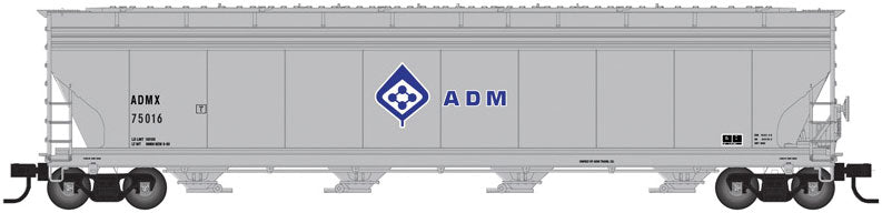 Atlas HO Scale 5701 Covered Hopper ADM "Molecule" ADMX