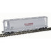 Atlas HO Scale 6 Bay Cylindrical Covered Hopper Kaiser Aluminum KACX