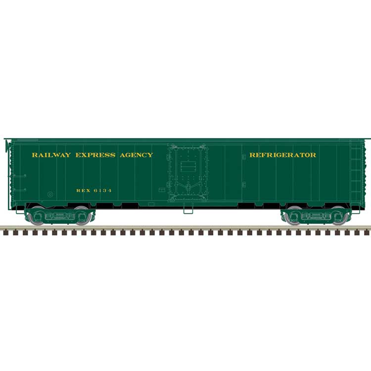 Atlas HO Scale ACF/REA Steel Express Reefer Railway Express Agency (Early 1950's)