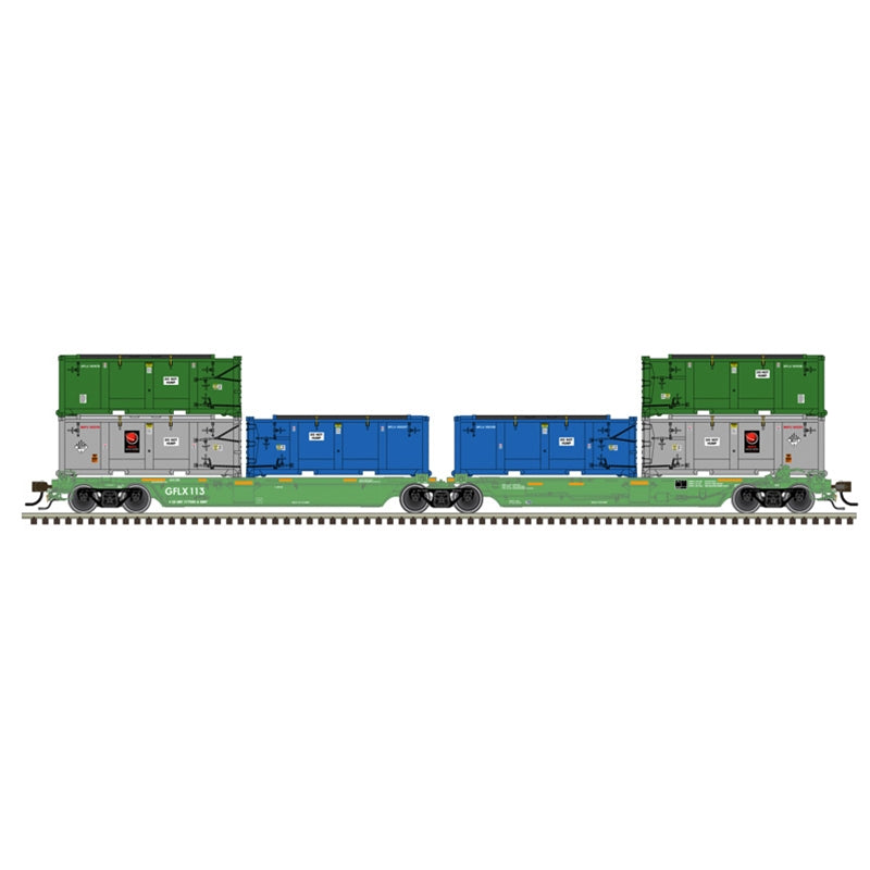 Atlas HO Scale Articulated Bulk Carrier Greenfield Logistics GFLX