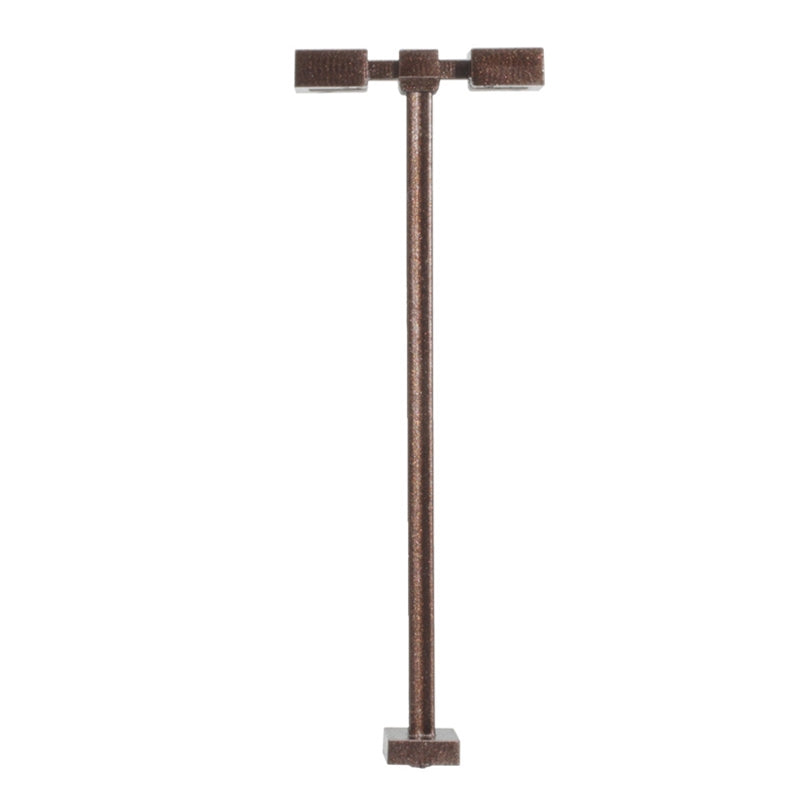 Atlas HO Scale Bronze Double-Arm Square 15' Streetlight LED Light (3 Pack)