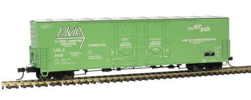 Atlas HO Scale Evans 53' Double Plug Door Boxcar Plywood Marketing Associates USLX