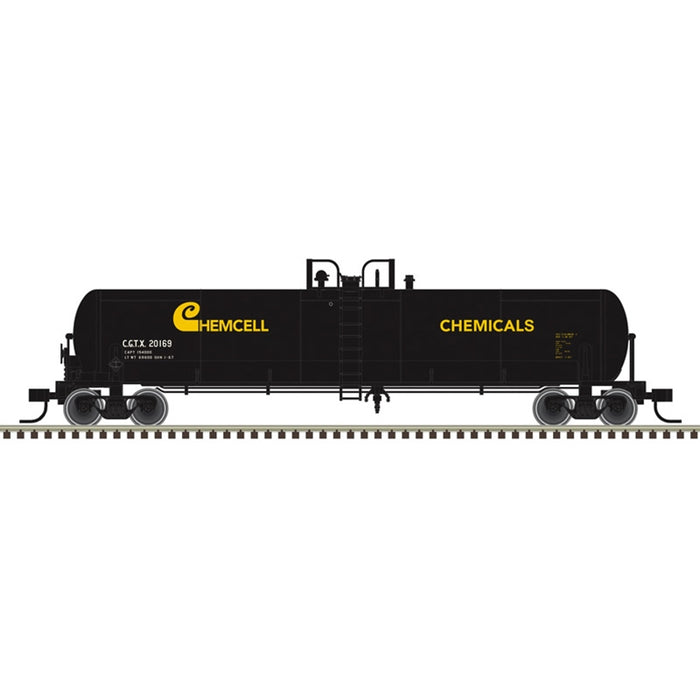 Atlas HO Scale GATX 20,700 Gallon Tank Car Chemcell Chemicals CGTX