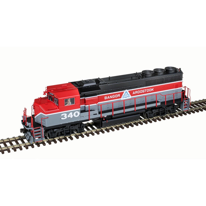 Atlas HO Scale GP40-2W Diesel Bangor & Aroostook BAR - DC (Fantasy Scheme)