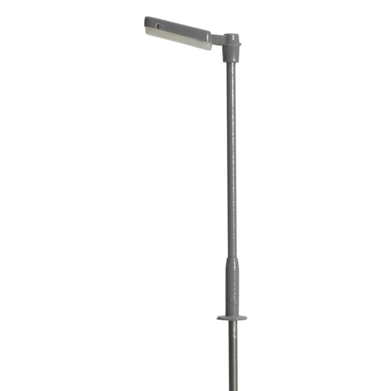 Atlas HO Scale Gray Single Arm Parking Lot Light with LED (3 Pack)